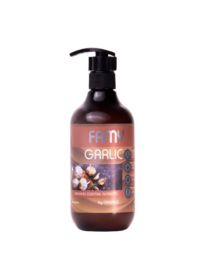 Famy Shampoo Bundle of 4 Garlic,Argan,Keratin,Collagen - Image 3